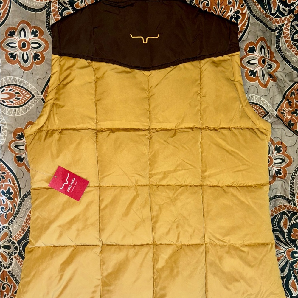 NWT Kimes Ranch womens wyldfire mustard vest SIZE X-LARGE - Picture 3 of 4